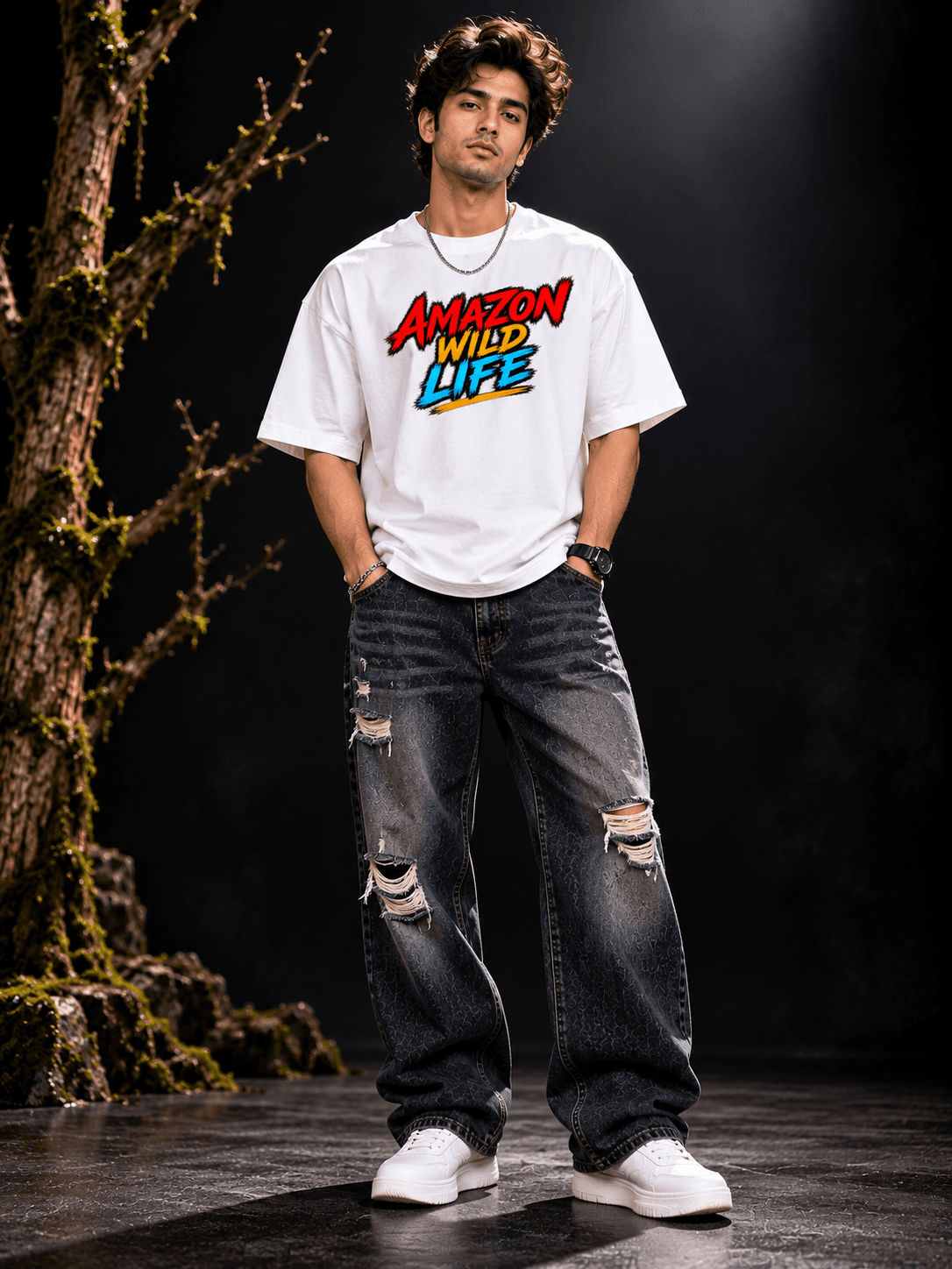 The Stanch Men's Oversized Jungle Adventure Tee