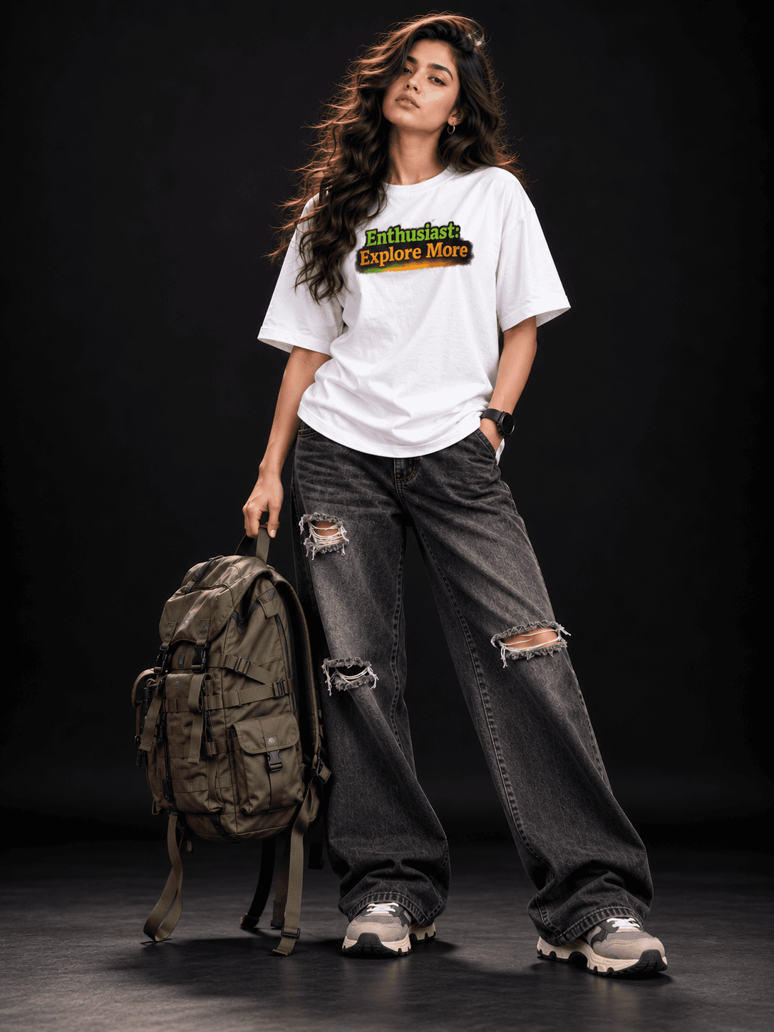 The Stanch Oversized Adventure Frog Tee Women